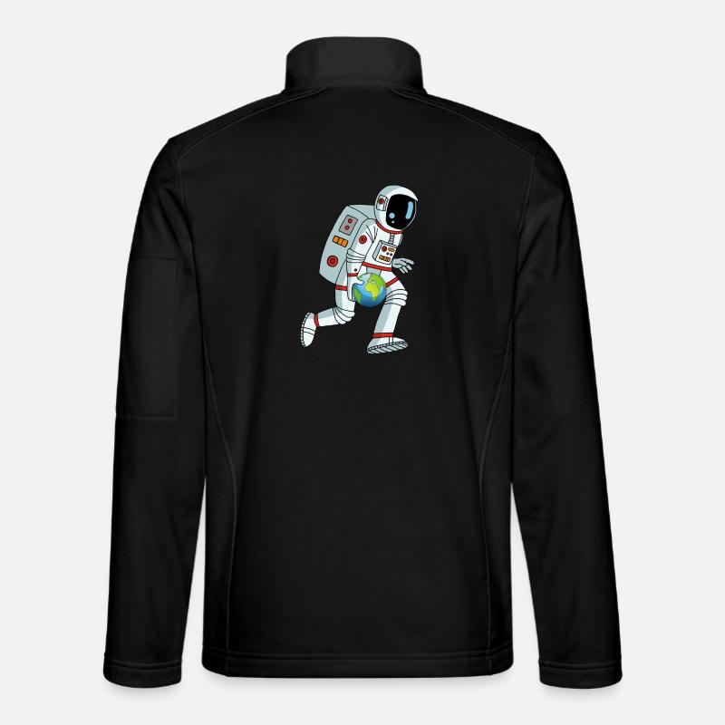 Galactic basketball player - Unisex Softshell Jacket - black