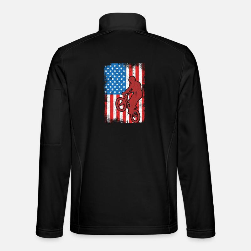 BMX USA - Unisex Softshell Jacket - black