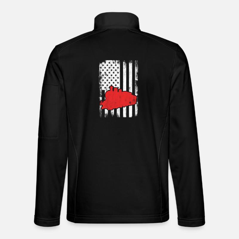 US Patriotischer Eisenbahner Unisex Softshelljacke