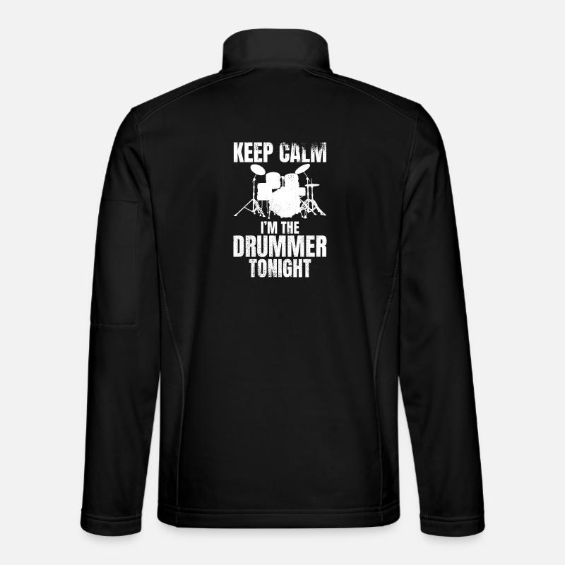 I'm the drummer tonight - Unisex Softshell Jacket - black
