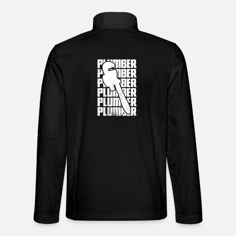 Lustiger Klempner - Unisex Softshelljacke - Schwarz