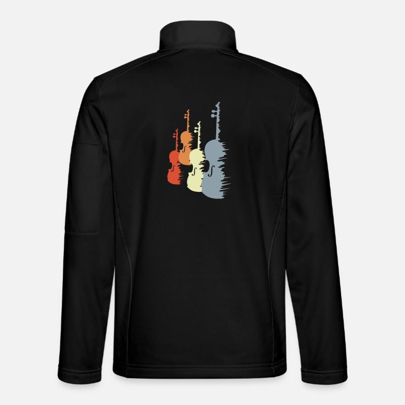 Croquis de violon Veste en tissu softshell Unisexe