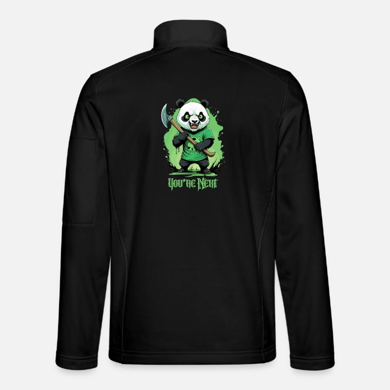 Zombie Panda - Unisex Softshell Jacket - black