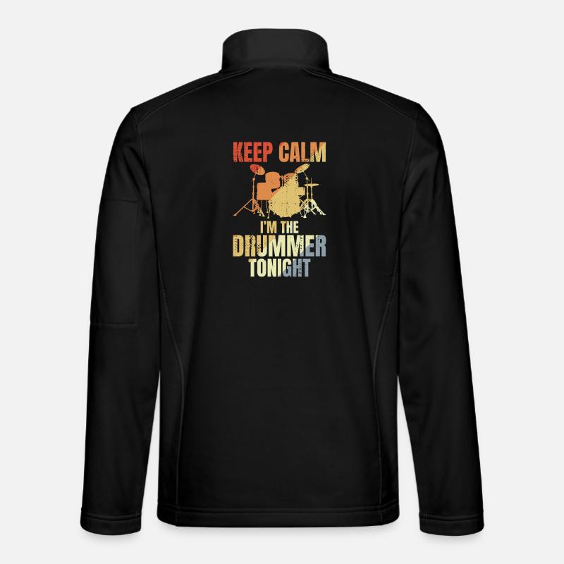 Drôle de batteur qui dit - Veste en tissu softshell Unisexe - noir