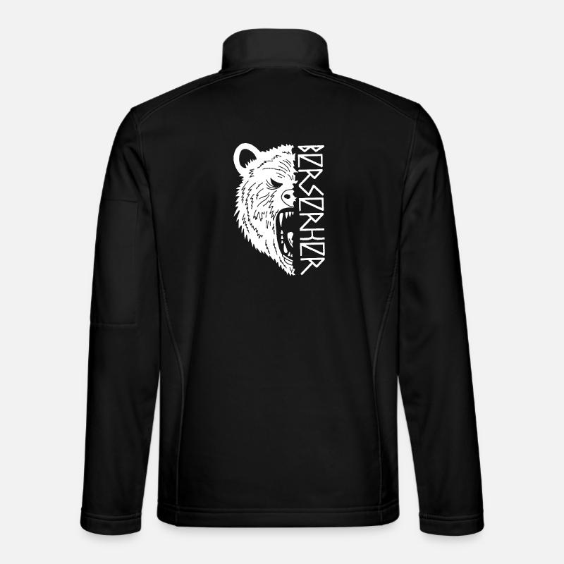 Eisbär-Krieger - Unisex Softshelljacke - Schwarz