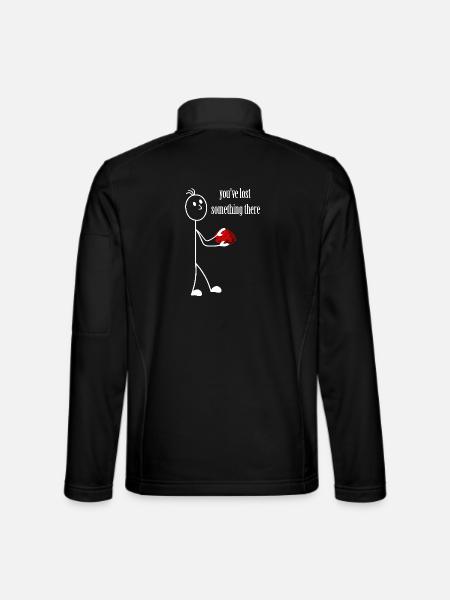 Allumette - vous avez perdu quelque chose là-bas - cerveau - Veste en tissu softshell Unisexe - noir - Dos