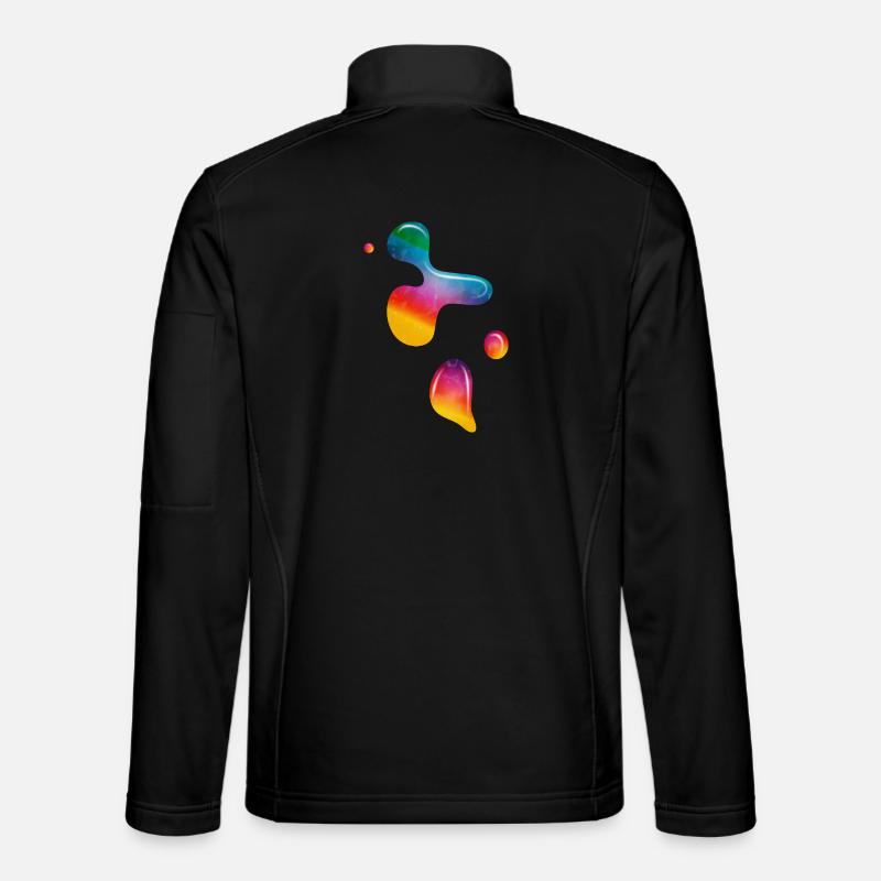 Bulles de peinture fluides – Lava Lamp Magic Veste en tissu softshell Unisexe