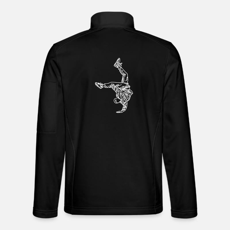 Breakdancer Sketch - Unisex Softshell Jacket - black