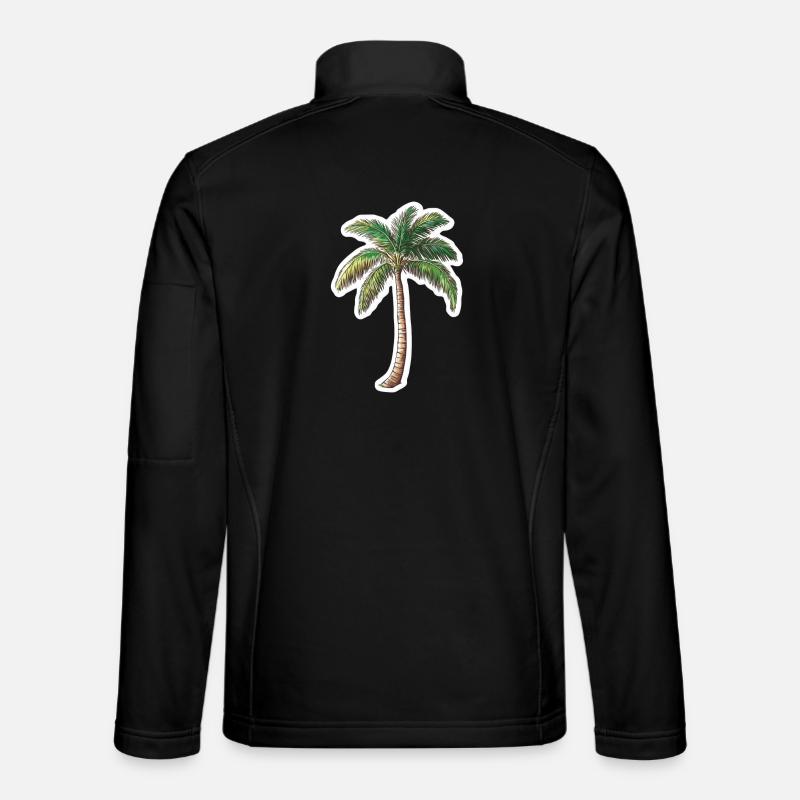Palm tree - Unisex Softshell Jacket - black