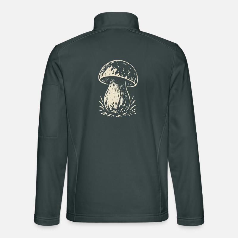 Cueilleur de cèpes - champignons - dicton Veste en tissu softshell Unisexe