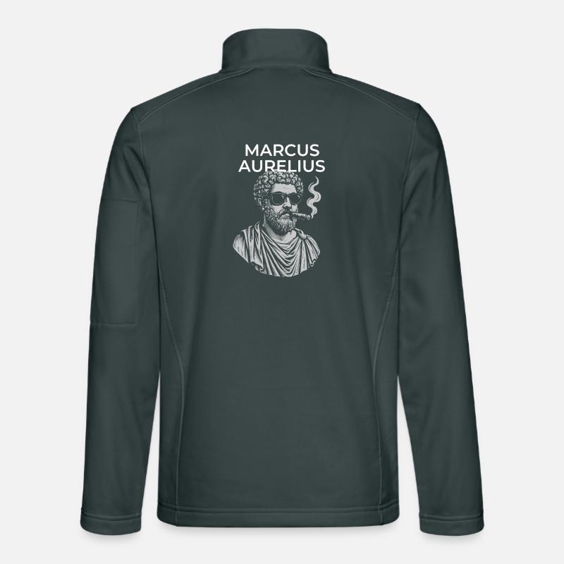 Marcus Aurelius Classical Philosopher Portrait  Unisex Softshell Jacket