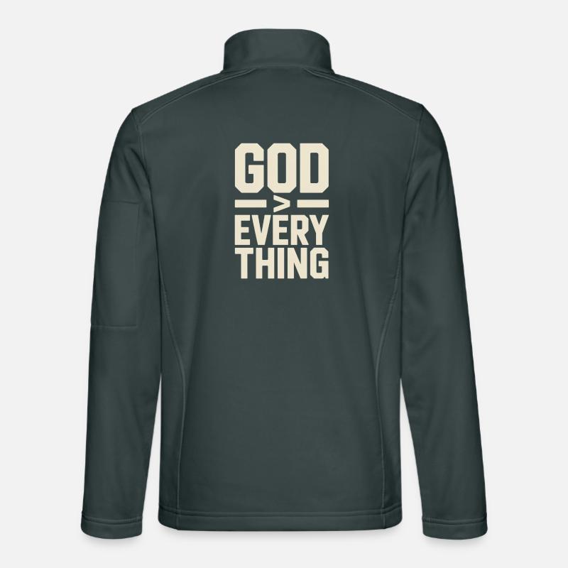 Christlich Gott Ist Groesser Als Alles Unisex Softshelljacke