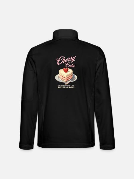 Cherries Cherry Pie Baking Gift - Unisex Softshell Jacket - black