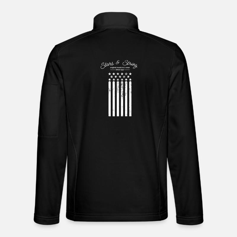 Stars et Cordes - Veste en tissu softshell Unisexe - noir