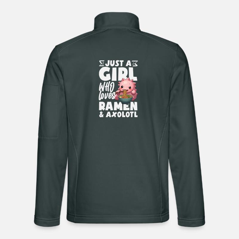 Cute Axolotl Kawaii Axolotl Lover Unisex Softshell Jacket