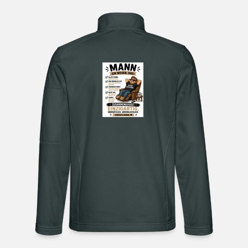 Mann: Einzigartig, unverwechselbar Unisex Softshelljacke