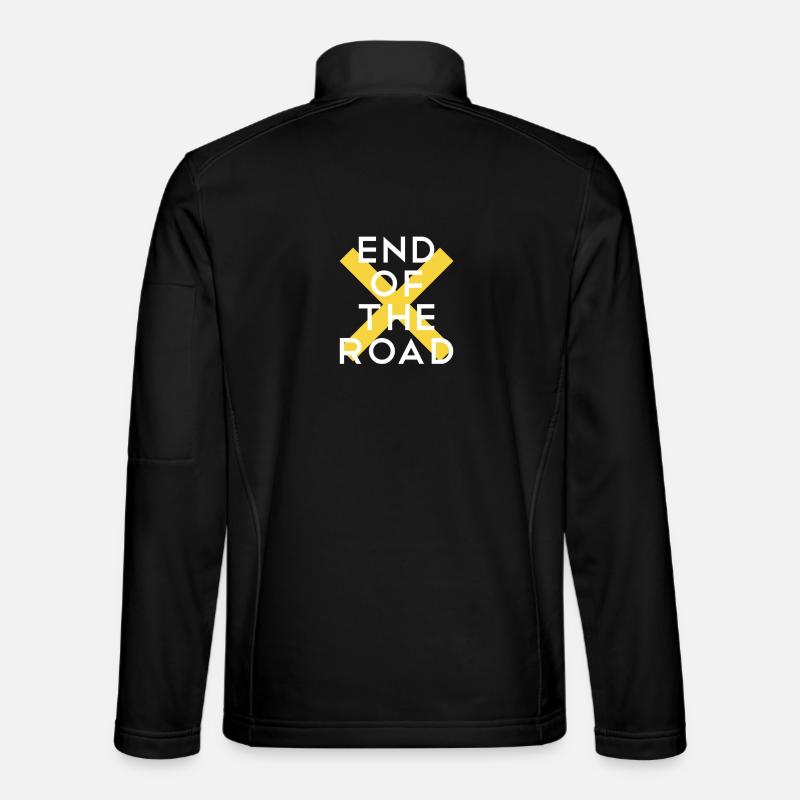 Graphique jaune d’EndofRoad X - Veste en tissu softshell Unisexe - noir