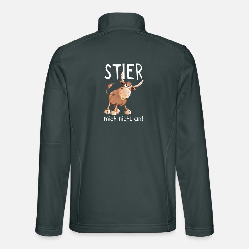 Stier mich nicht an - Bulle - Kuh - Comic Unisex Softshelljacke