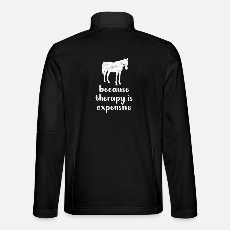 Horse Horses - Unisex Softshell Jacket - black