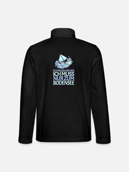 Bodensee - Unisex Softshelljacke - Schwarz