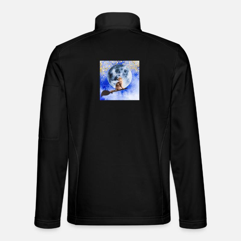 Chat sorcier - Veste en tissu softshell Unisexe - noir