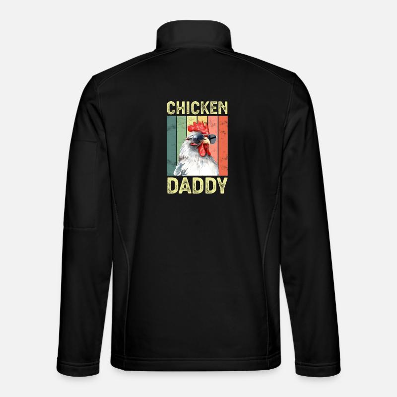Chicken Chickens - Unisex Softshell Jacket - black