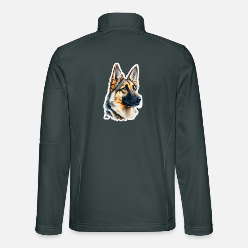German Shepherd Unisex Softshell Jacket