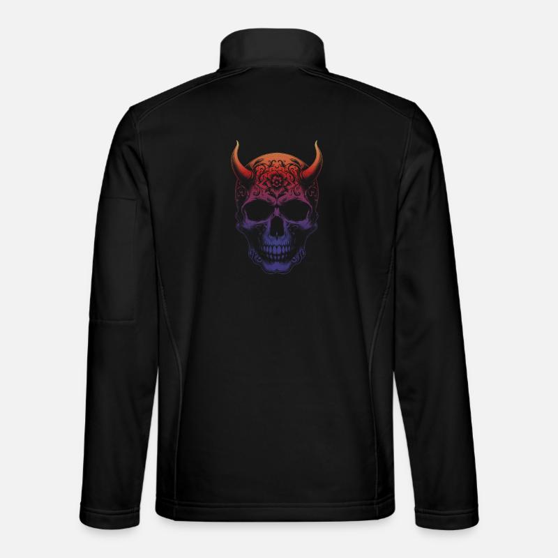 Skull with horns Unisex Softshell Jacket