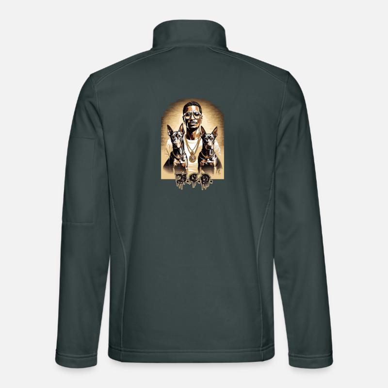 Rapper with Dobermans Unisex Softshell Jacket