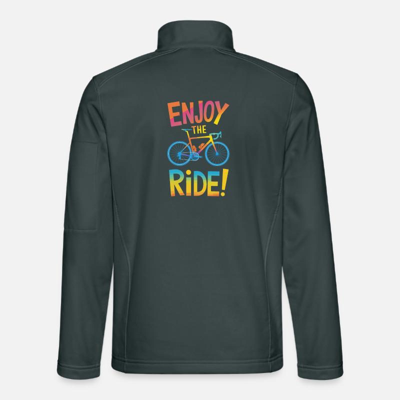 Enjoy the Ride Bicycle Design Unisex Softshell Jacket