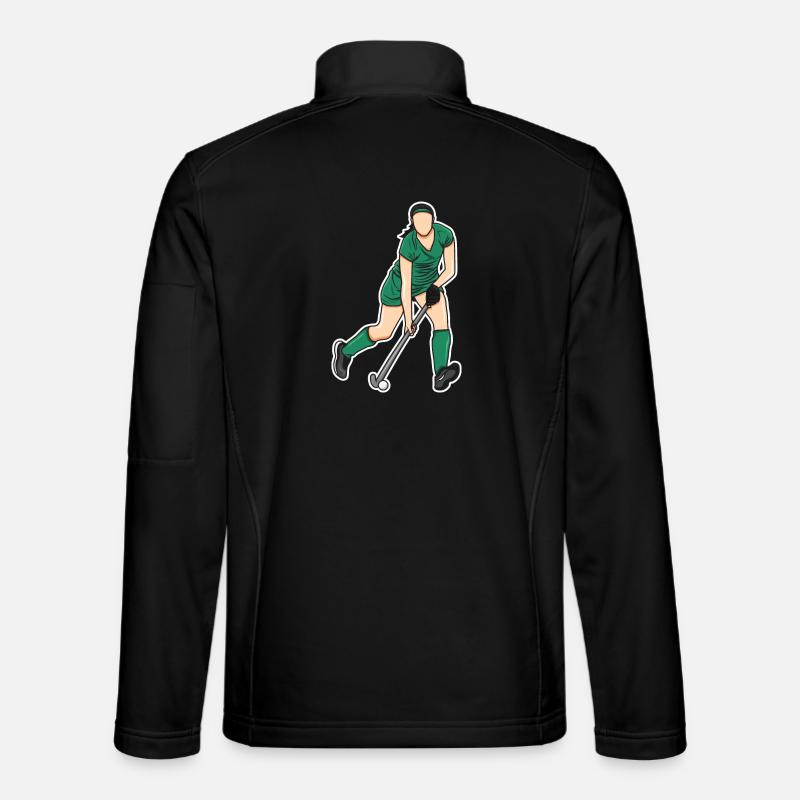 Hockey Frau - Unisex Softshelljacke - Schwarz