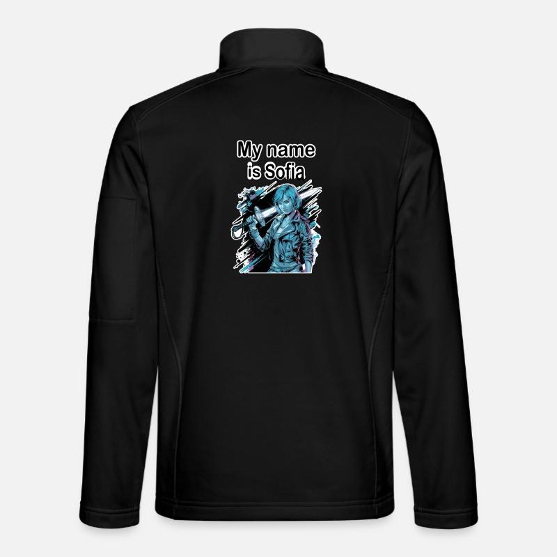 Mein Name ist Sofia 2026 - Unisex Softshelljacke - Schwarz