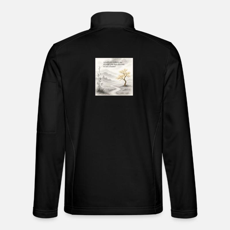 What's a haiku? - Unisex Softshell Jacket - black