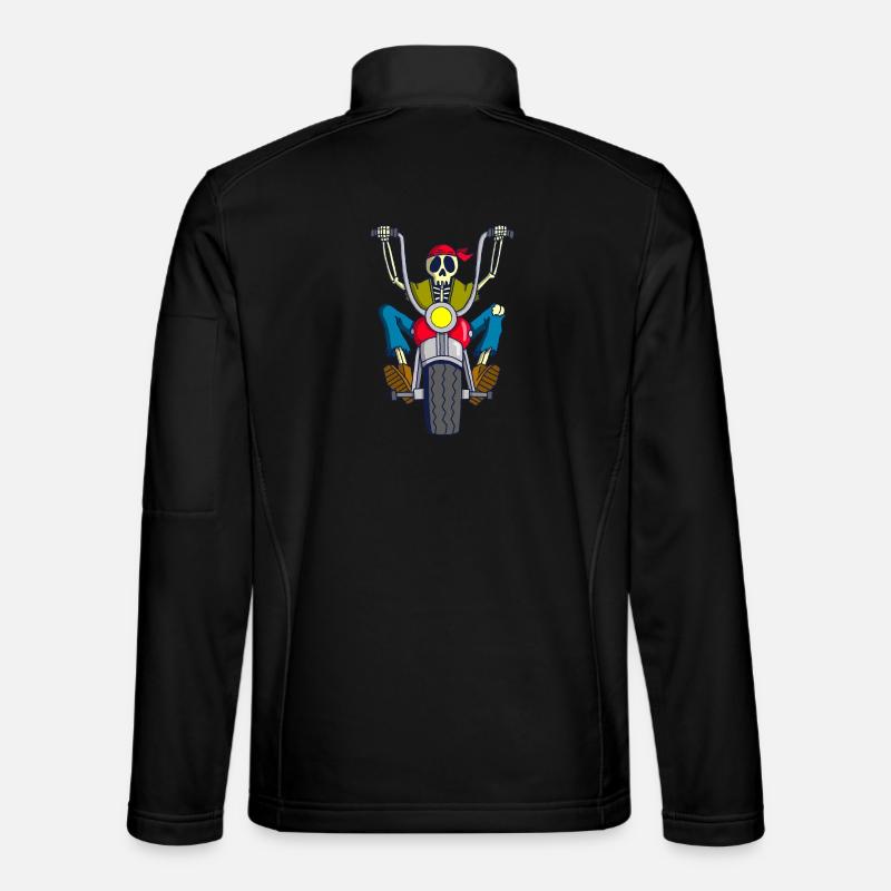 Rebel Biker Skeleton Unisex Softshell Jacket