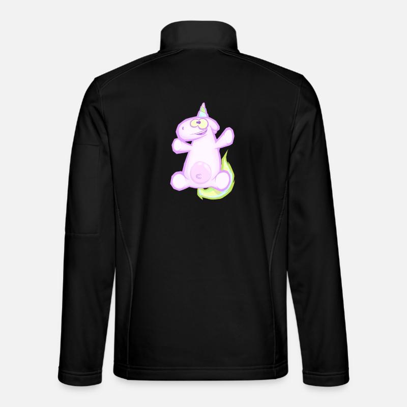 unicorn - Unisex Softshell Jacket - black