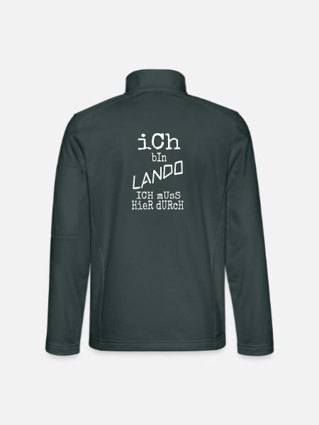 Lando Lando - Unisex Softshell Jacket - mouse grey - Back