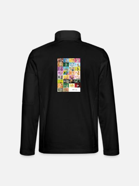 German Finger Alphabet 1 / - Unisex Softshell Jacket - black