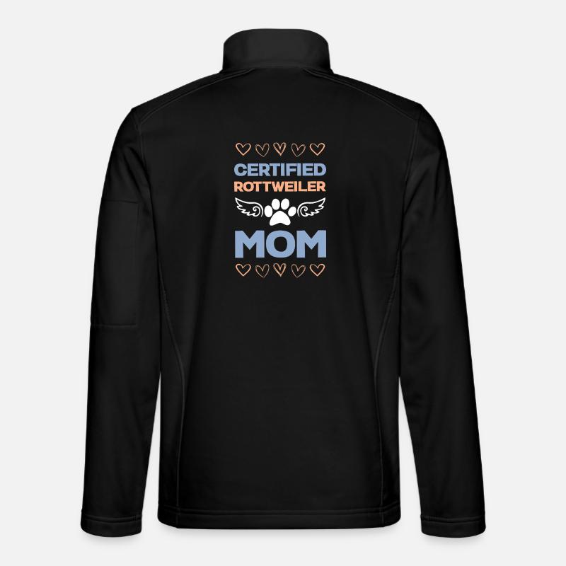 Rottweiler Mama Zertifiziert - Unisex Softshelljacke - Schwarz