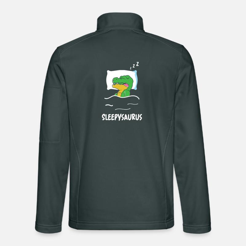 Sleepysaurus Dino endormi Drôle de crèche Dinosaure Veste en tissu softshell Unisexe