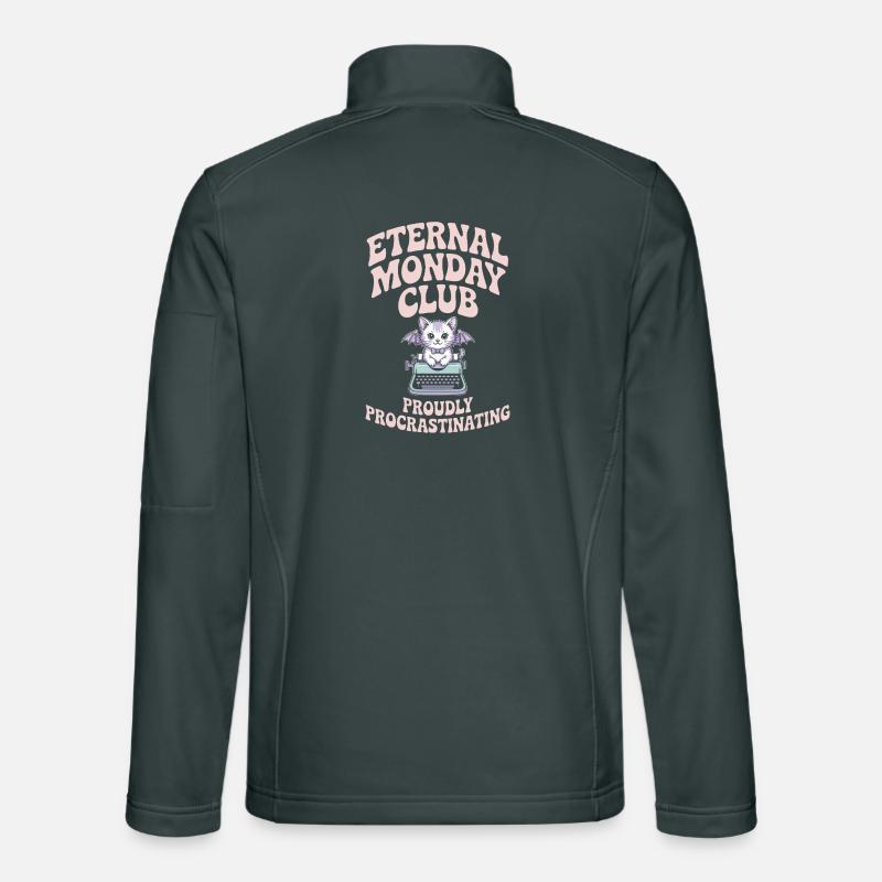 Le Club du Lundi Éternel procrastine Veste en tissu softshell Unisexe