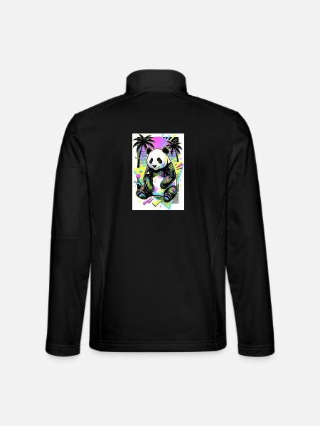 panda - Unisex Softshell Jacket - black