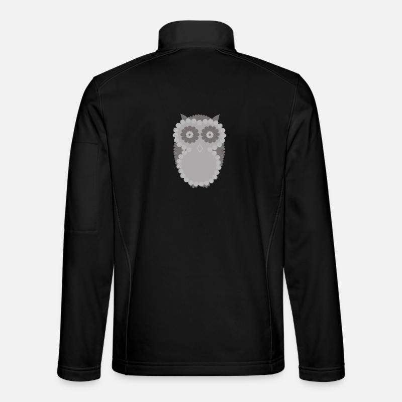 owl - Unisex Softshell Jacket - black