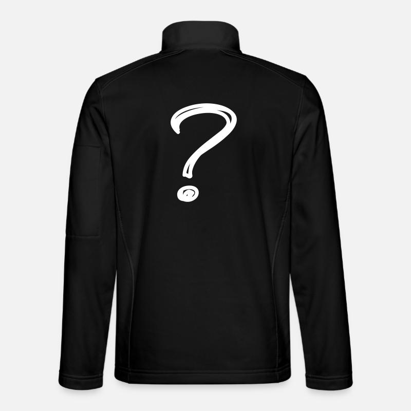 Un point d'interrogation - Veste en tissu softshell Unisexe - noir
