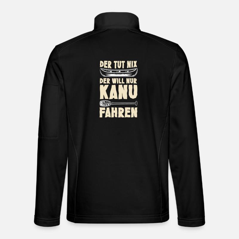 Kanu Kanut Kanutin Kanufahrer - Unisex Softshelljacke - Schwarz