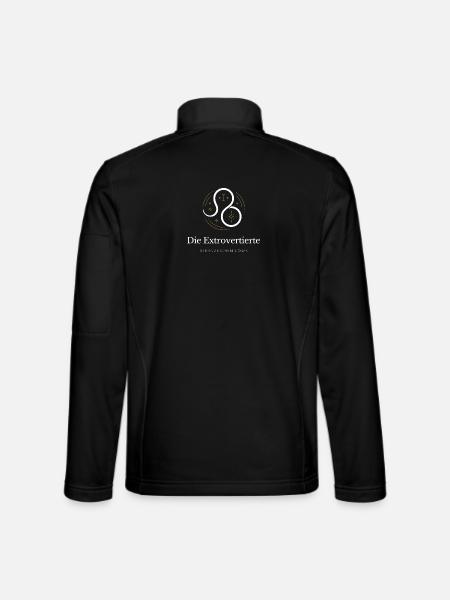 Leo Extrovert Logo Sternzeichen - Unisex Softshelljacke - Schwarz - Hinten
