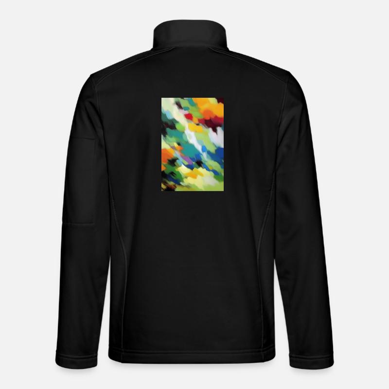 Muster und Formen - Unisex Softshelljacke - Schwarz