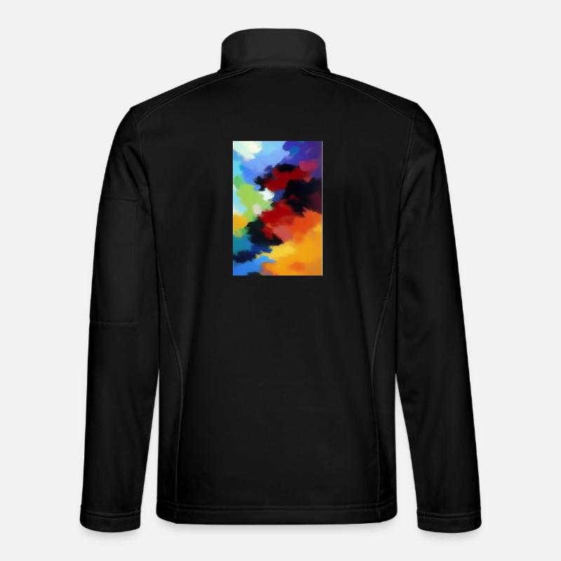 Painting Patterns - Unisex Softshell Jacket - black