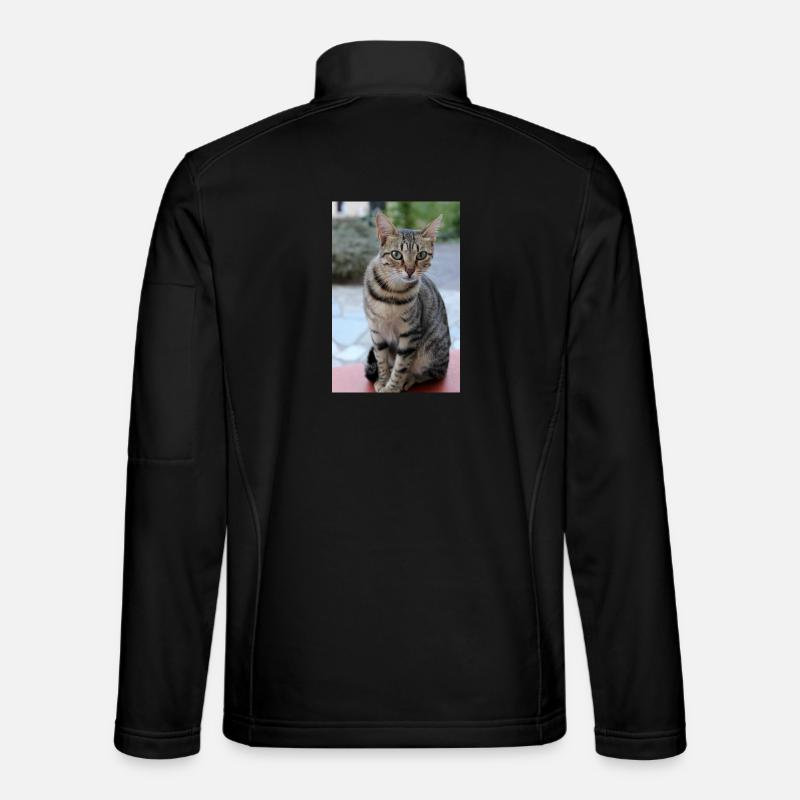 Cat Kitten Poster Cat Poster - Unisex Softshell Jacket - black