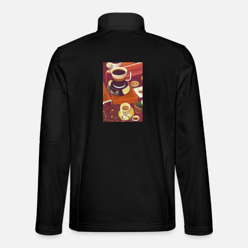 Coffee, coffee beans Unisex Softshell Jacket