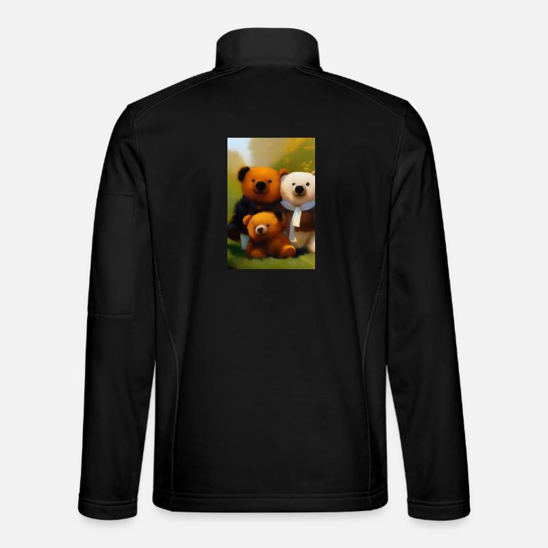 Teddy bear - Unisex Softshell Jacket - black